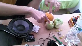 CapSense arduino library makes fun with fruits