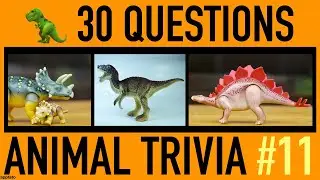 ANIMAL TRIVIA QUIZ #11 - 50 Dinosaur Trivia Questions and Answers | Dinosaurs Pub Quiz