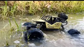 Rock crawler 4wd water durability test | offroading Rc car | mudding