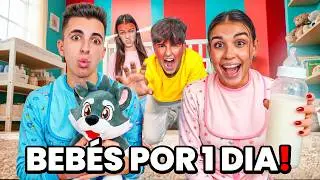 NOS CONVERTIMOS EN BEBÉS POR 1 DIA! 🍼👶🏻*fue un caos!*