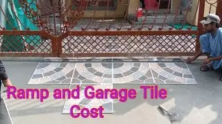 Ramp and Garage Tiles Measurements and Labour Cost