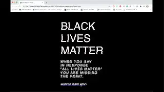 Black Lives Matter Micro-Site Glitch Effect Tutorial [HTML, SCSS, CSS]