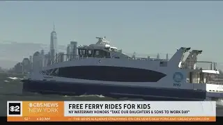 Kids ride NYC ferries for free on Take Your Daughter or Son To Work Day