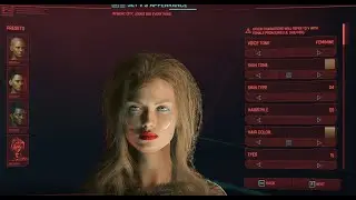 Cyberpunk 2077 Corpo female V cc character creation