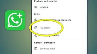 Whatsapp Business Me Instagram Ka Link Kaise Dale | How To Add Instagram Link On Whatsapp Business