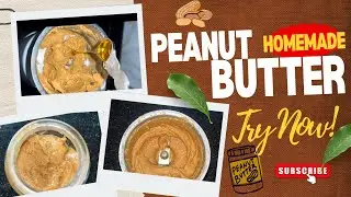 Homemade Peanut Butter in 5 Minutes| How to Make Peanut Butter at Home 🥜Easy & Healthy Recipe #viral