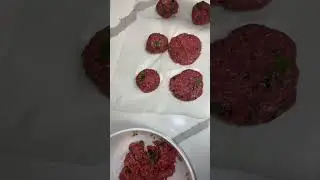 Delicious ground bison burger patty recipe #groundbison #bisonrecipe