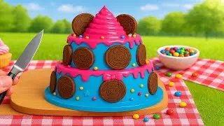 💙 Satisfying Rainbow OREO Cake Recipe💙🌿Perfect Miniature Rainbow Desserts