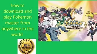Download and play Pokemon masters from india
