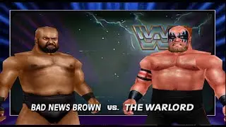 Bad News Brown vs. The Warlord | WWF Superstars of Wrestling | WWF Legends Challenge 64