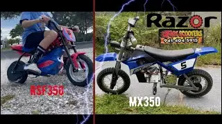 Razor MX350 48volts/ RSF350 36volts -Both OverVolted By Fast Scooters; MX350 Geared UP to 15/65🧼🧽