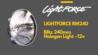 Lightforce RM240 Remote Mount 240mm Halogen 12V 100W Halogen Spotlight