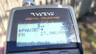 FM Carrier On 27.94125 MHz UK FM CB Channel 35 or WPAS Channel LW35 27.941 MHz 27.940 MHz