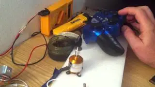 Horizontal bidirectional thruster test 1 with propeller