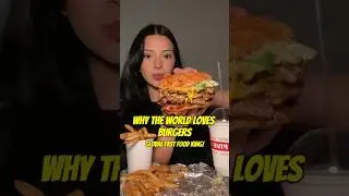 Why Burgers Became the World&rsquo;s Favorite Fast Food? #shorts #shortsfeed #burger #mcd