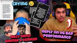 Mazy vs Ghatak 😱 Mazy vs Osmium ‼️Mature reply Ghatak and Osmium 😳 Mazy support OG ❣️ 