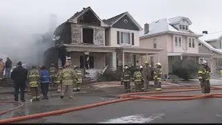 Explosion at duplex in Martins Ferry leads to multiple houses catching fire, 1 home burned to ground