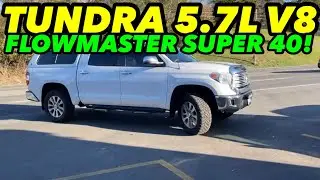 2014 Toyota Tundra 5.7L V8 Dual Exhaust w/ Flowmaster Super 40 Series!
