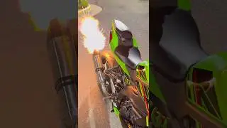 Ninja ZX4RR strzela potężnymi płomieniami dzięki nowemu wydechowi Vandemon Titanium 🔥💚