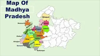 Map of Madhya Pradesh | Madhya Pradesh Map | Indian State Madhya Pradesh Map