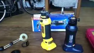 Rotary Tool Roundup Dewalt DC550 Vs Ryobi P530 high speed rotary cutters