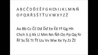 Basic czech alphabet