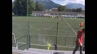 Fumogeni da stadio rosso e giallo