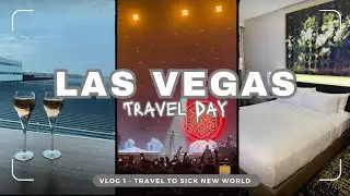 LAS VEGAS & SICK NEW WORLD VLOG 2024 - TRAVEL DAY - GATWICK TO LAS VEGAS WITH BA- ELLIE AND MITCHELL