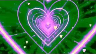 Pink green heart tunnel outflow | Heart tunnel loop