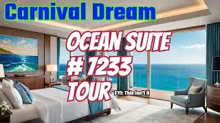 Tour Carnival Dream's BEST Kept Secret Ocean Suite Room 7233
