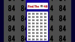 Try to find the different number 48 with in 6 second's