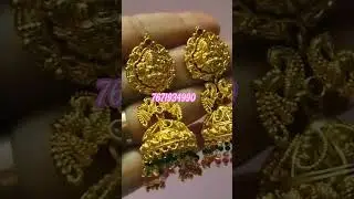 Gold replica jhunkas for orders DM me #gold #Jhunkas #bridal #sukanascollections