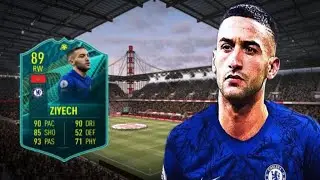 تجربة بطاقة فلاش مومنت حكيم زياش فيفا ٢٢ \ Hakim Ziyech flash moment card review FIFA 22