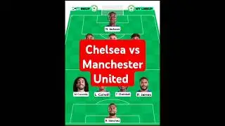 Manchester United lineup vs Chelsea #lineups #shortsvideo #chelseafc #manchesterunited