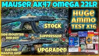 Mauser AK47 Omega 22lr Review With Upgrades & A Huge Ammo Test