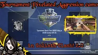 Tournament Pixelated Aggression camo in Goliath Clash COD mobile