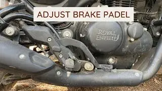 Royal Enfield Hunter 350 Brake Padel Adjustment