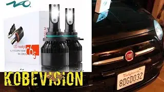 NAO LED lights low & high beams Fiat 500
