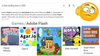 Adobe Flash Games Are Shutting Down 2020!?!?