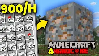 WYBUDOWAŁEM NAJLEPSZĄ FARMĘ ŻELAZA w MINECRAFT HARDCORE #4