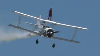 Don't Try this at Home!  Wingwalker Sam Insane Demo