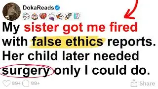 My sister got me fired with false ethics reports. Her child later needed surgery only I could do.
