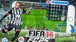 FIFA 14 MOD 25 ANDROID APK+DATA OBB MEDIAFIRE BRASILEIR&Atilde;O & MODO CARREIRA ATUALIZADO! fifa 14 mod 25