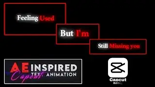 Ae Inspired Glow Text Animattion | Capcut Text Tutorial | uchiha tech