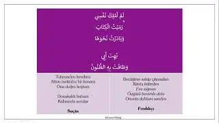 Modern Arap Şiiri Okumaları -2- (محمد بَنّيس / Muhammed Bennîs, M. Hakkı Suçin, Metin Fındıkçı)