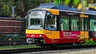Riding with Tram-Train line S51, from M&uuml;hlburger Tor to Berghausen (b. Karlsruhe) [CAB VIEW!]