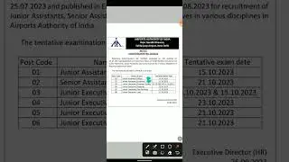 AAI Admit Card 2023 Junior Executive Admit Card and Exam Date Announced #aai