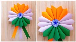 Republic Day Badge Making | Republic Day /  Independence Day Craft | Paper Craft