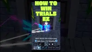 How To Win Trials EZ (shorts) #bloxfruits #trials #howto #bloxfruittips #racev4 #bloxfruitstrials