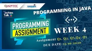 NPTEL Programming in Java Week 4 All Programming Assignment Solutions | Swayam 2022